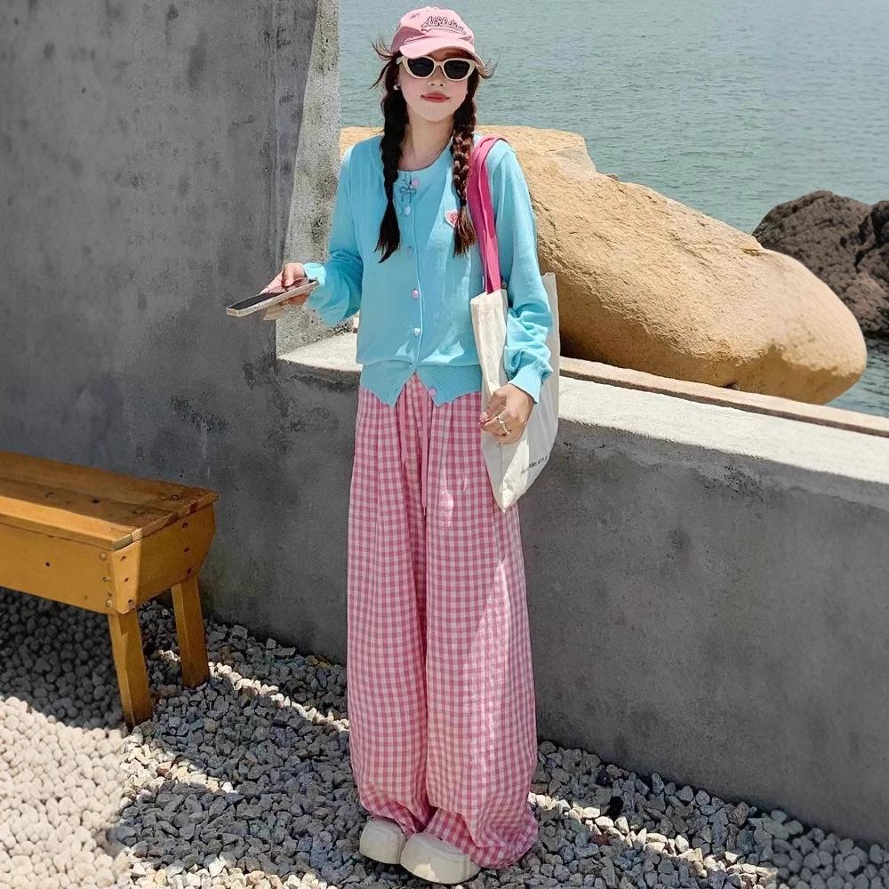 Chanlan Women’s Pink Plaid High Waist Wide-Leg Pants - Spring/Autumn 2025 Casual Style Small
Chanlan Women’s Pink Plaid High Waist Wide-Leg Pants - Spring/Autumn 2025 Casual Style Small