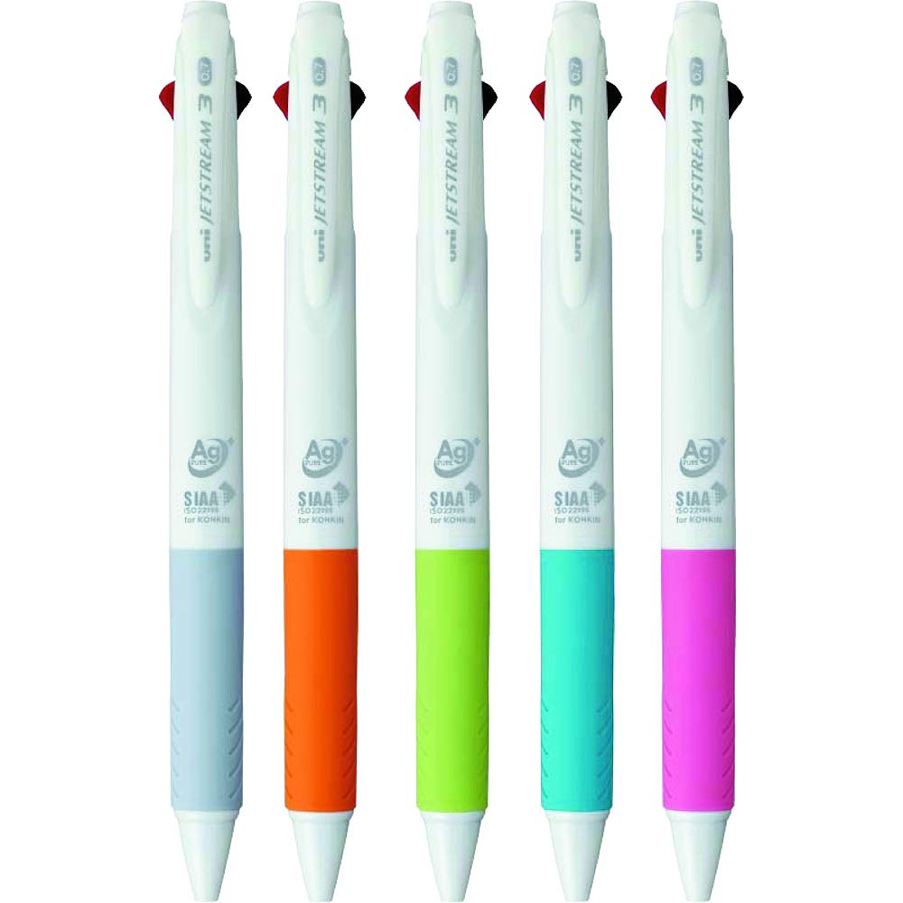Mitsubishi Pencil Antibacterial Ballpoint Pen Jet Stream 3 AgPURE Set 3-Color 5-Piece (5 Colors)
Mitsubishi Pencil Antibacterial Ballpoint Pen Jet Stream 3 AgPURE Set 3-Color 5-Piece (5 Colors)