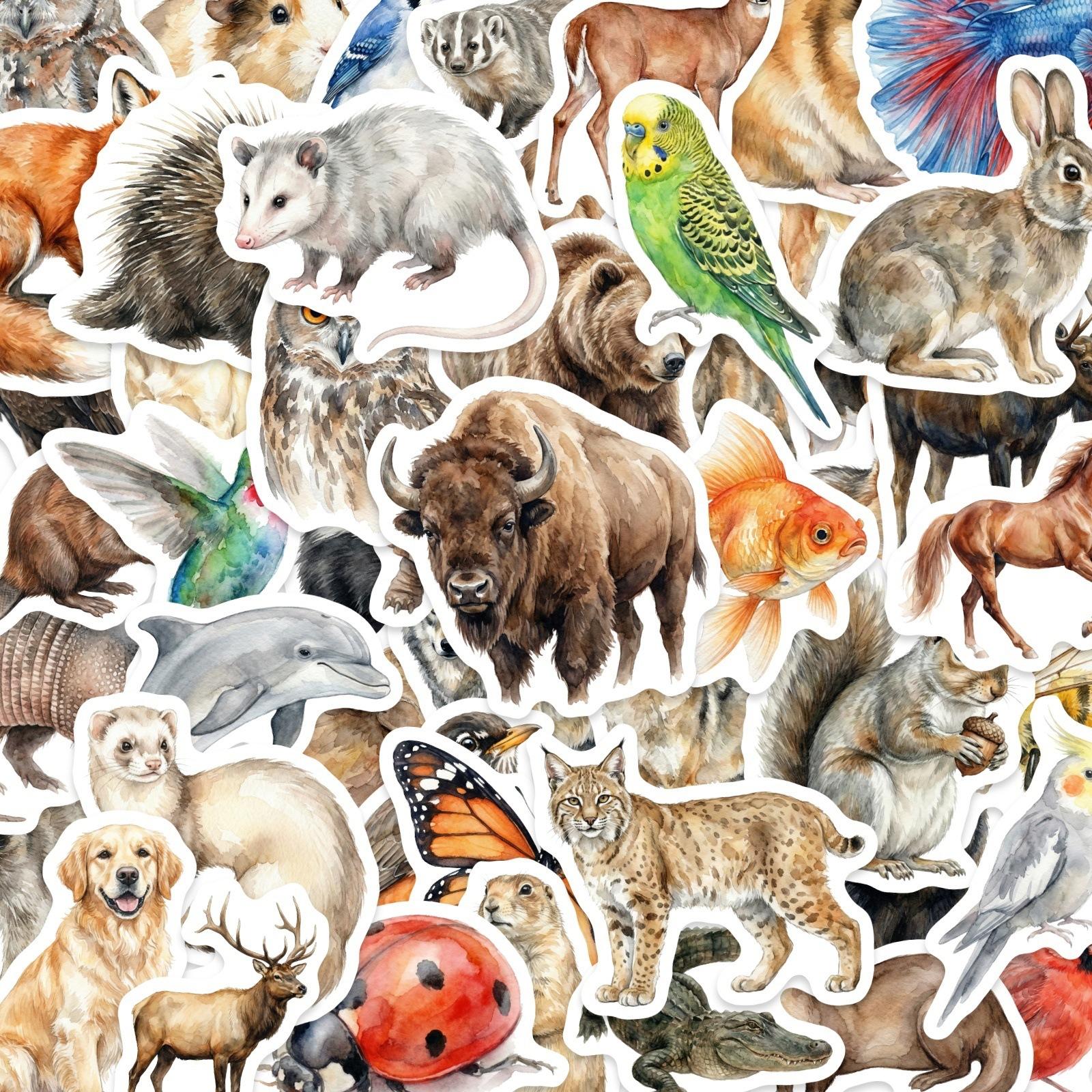 50 Realistic Animal Science Stickers Hand Account Decoration Suitcase Water Cup Stickers Waterproof Without Leaving Glue
50 Realistic Animal Science Stickers Hand Account Decoration Suitcase Water Cup Stickers Waterproof Without Leaving Glue
