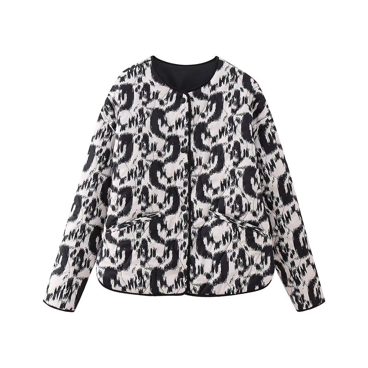 2024 Autumn/Winter Women s Animal Print Cotton Jacket Extra Small
2024 Autumn/Winter Women s Animal Print Cotton Jacket Extra Small