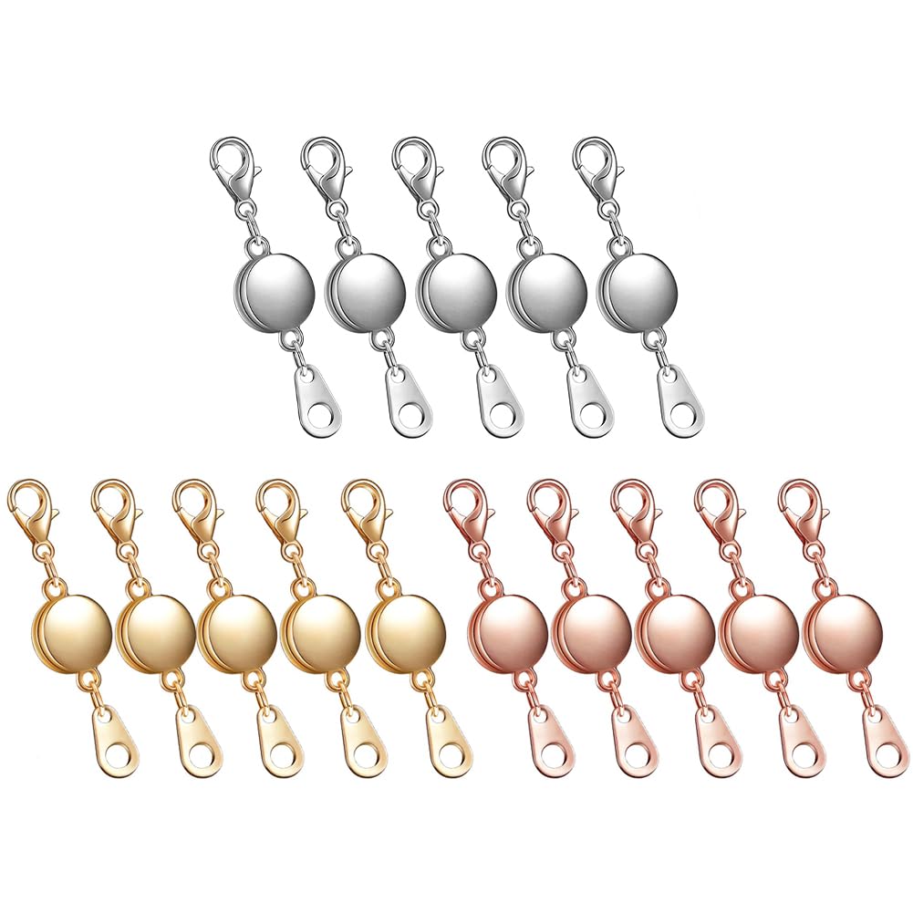 FUPUTWO Necklace Magnetic DIY Magnetic Clasp End Pieces of Clasp, Accessories, (Set 15)
FUPUTWO Necklace Magnetic DIY Magnetic Clasp End Pieces of Clasp, Accessories, (Set 15)