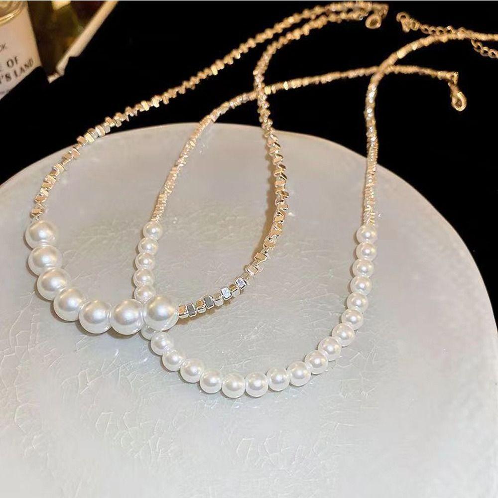 Chain Imitation Pearl Zinc Zinc Alloy Korean Style Necklace Fashion Jewelry Women Beads Necklace Girl Choker
Chain Imitation Pearl Zinc Zinc Alloy Korean Style Necklace Fashion Jewelry Women Beads Necklace Girl Choker