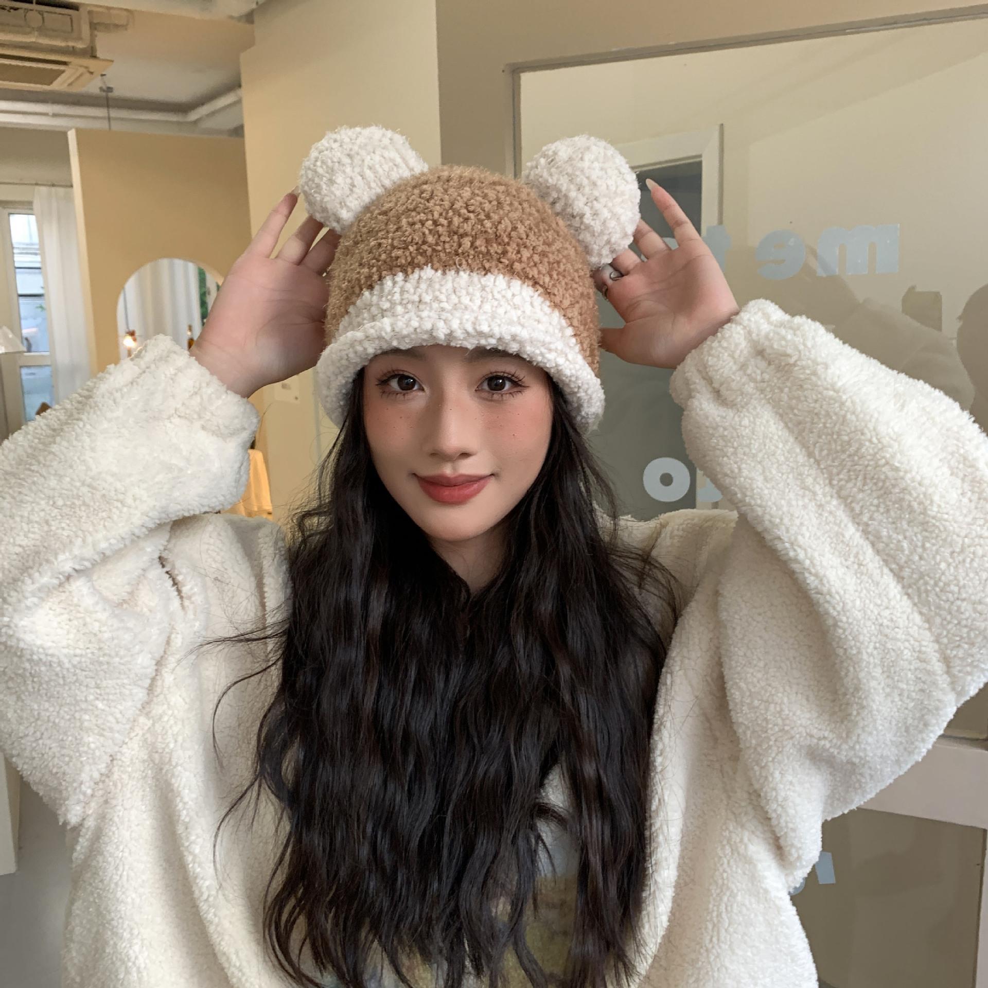 Women s New Warm Knitted Hat Korean Style Versatile Cute Ear Windproof Ear Protection Face Small Wool Hat
Women s New Warm Knitted Hat Korean Style Versatile Cute Ear Windproof Ear Protection Face Small Wool Hat