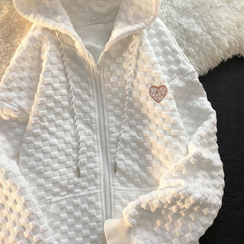 Waffle Coat Relaxed Fit F Lazy Style Gray Sweatshirt Hooded Baseball Uniform Ladies s Spring and Autumn Clothing High Quality Practical Daily Use M белый
Waffle Coat Relaxed Fit F Lazy Style Gray Sweatshirt Hooded Baseball Uniform Ladies s Spring and Autumn Clothing High Quality Practical Daily Use M белый