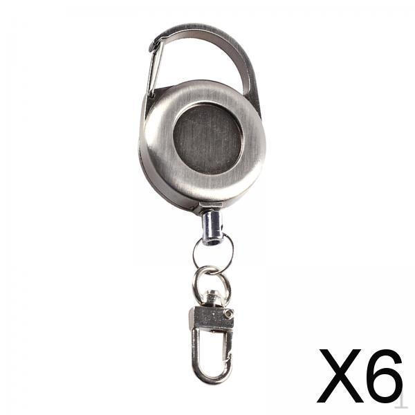 6x Выдвижной брелок для ключей, поясной ремень, брелок для ключей, карабин из цинкового сплава, портативный, легкий, с клипсой
6x Выдвижной брелок для ключей, поясной ремень, брелок для ключей, карабин из цинкового сплава, портативный, легкий, с клипсой