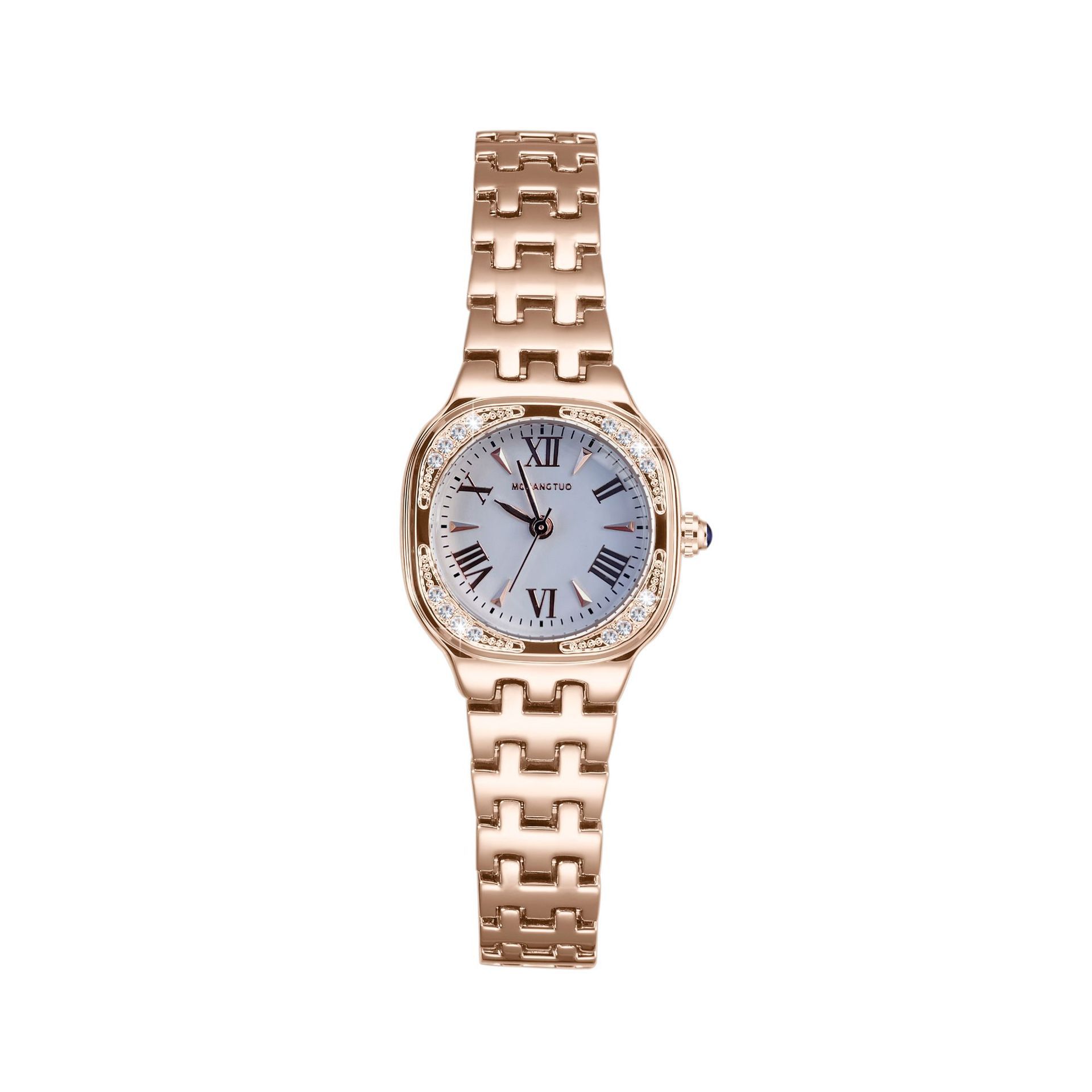 Decorative Fashion Women S Watch Square Three-Dimensional Roman Surface Diamond-Encrusted Steel Belt Quartz Women S Watch рожевий колір золота
Decorative Fashion Women S Watch Square Three-Dimensional Roman Surface Diamond-Encrusted Steel Belt Quartz Women S Watch рожевий колір золота