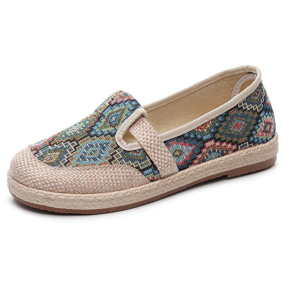 Летние новые тканевые туфли женские этнического стиля парусиновые туфли женские на мягкой подошве льняные ленивые туфли рыбака 40
Летние новые тканевые туфли женские этнического стиля парусиновые туфли женские на мягкой подошве льняные ленивые туфли рыбака 40