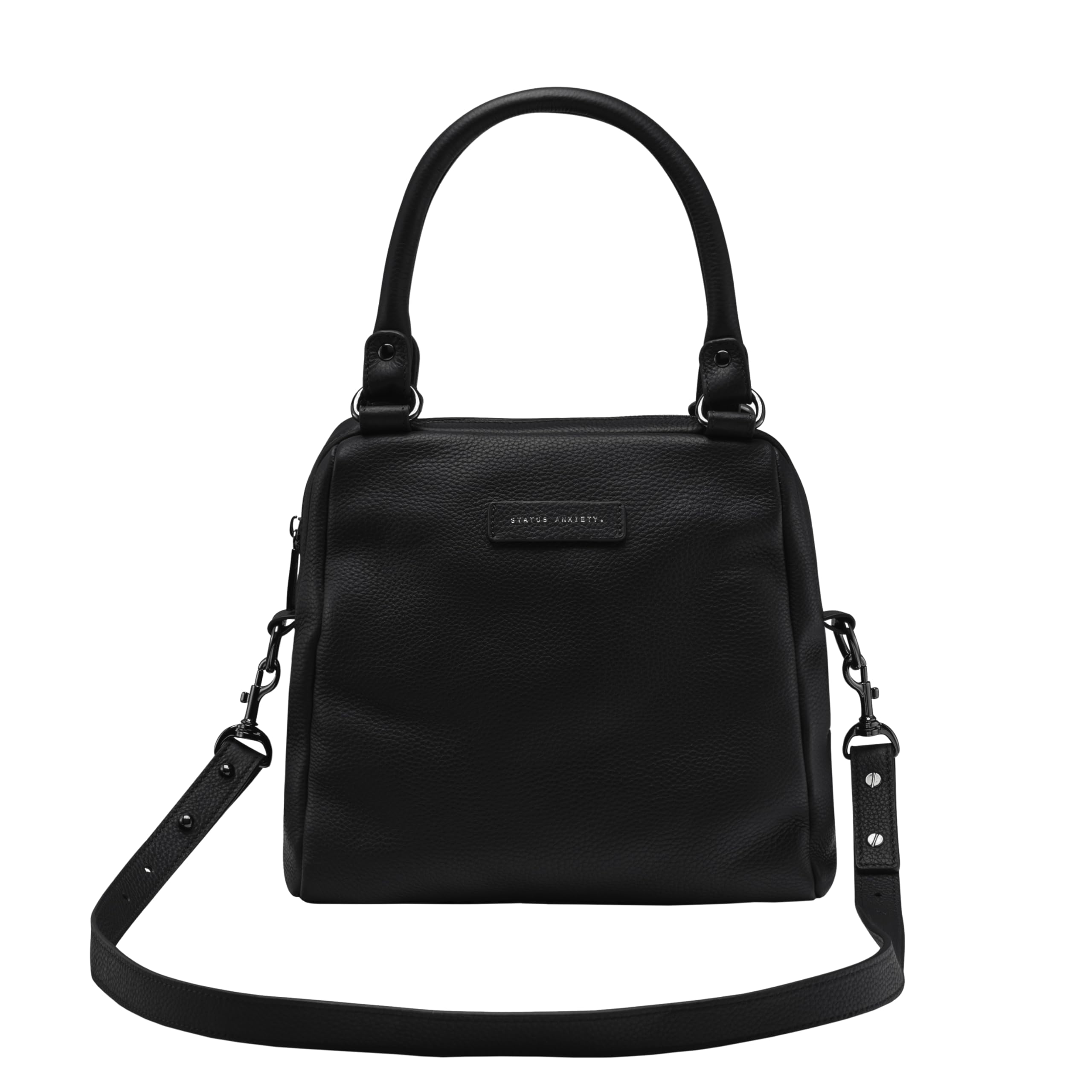 Status Anxiety LAST MOUNTAINS Bag with Crossbody Commuter Leather Cowhide Korean Black Handbag/Shoulder Strap, Women s Bag, Bag, Leather, Leather, чорний
Status Anxiety LAST MOUNTAINS Bag with Crossbody Commuter Leather Cowhide Korean Black Handbag/Shoulder Strap, Women s Bag, Bag, Leather, Leather, чорний