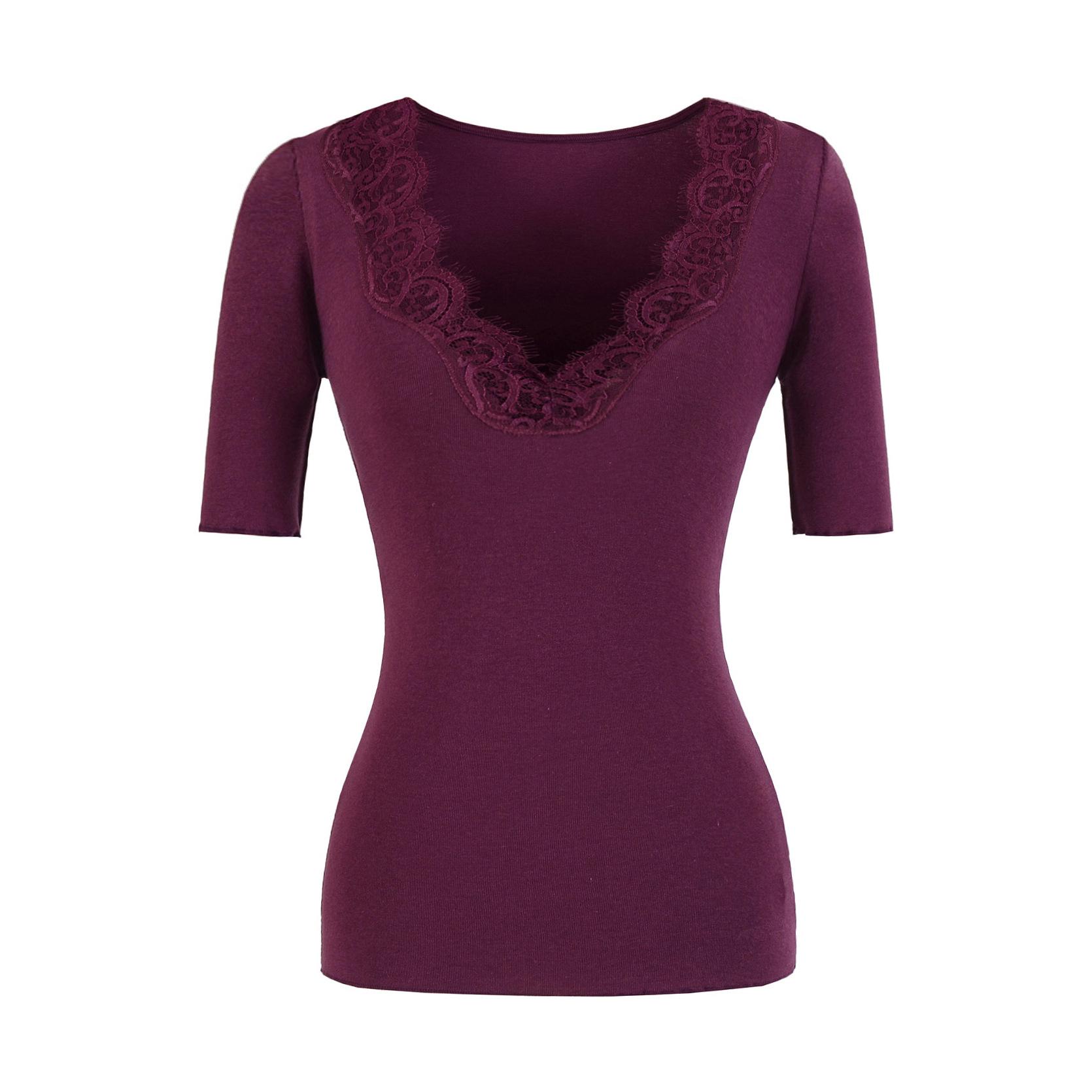 Elegant Lace Patchwork 5-Sleeve V-Neck Slimming Top - Spring/Summer 2026 Medium
Elegant Lace Patchwork 5-Sleeve V-Neck Slimming Top - Spring/Summer 2026 Medium