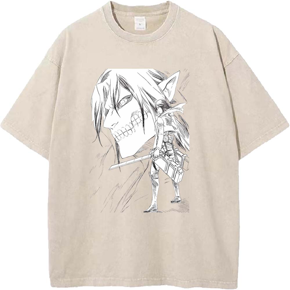 Hot Anime Attack On Titan Tshirt Shingeki No Kyojin Eren Mikasa Printed Tshirt Men Women T Shirts Harajuku Washed Cotton Tee S хаки
Hot Anime Attack On Titan Tshirt Shingeki No Kyojin Eren Mikasa Printed Tshirt Men Women T Shirts Harajuku Washed Cotton Tee S хаки