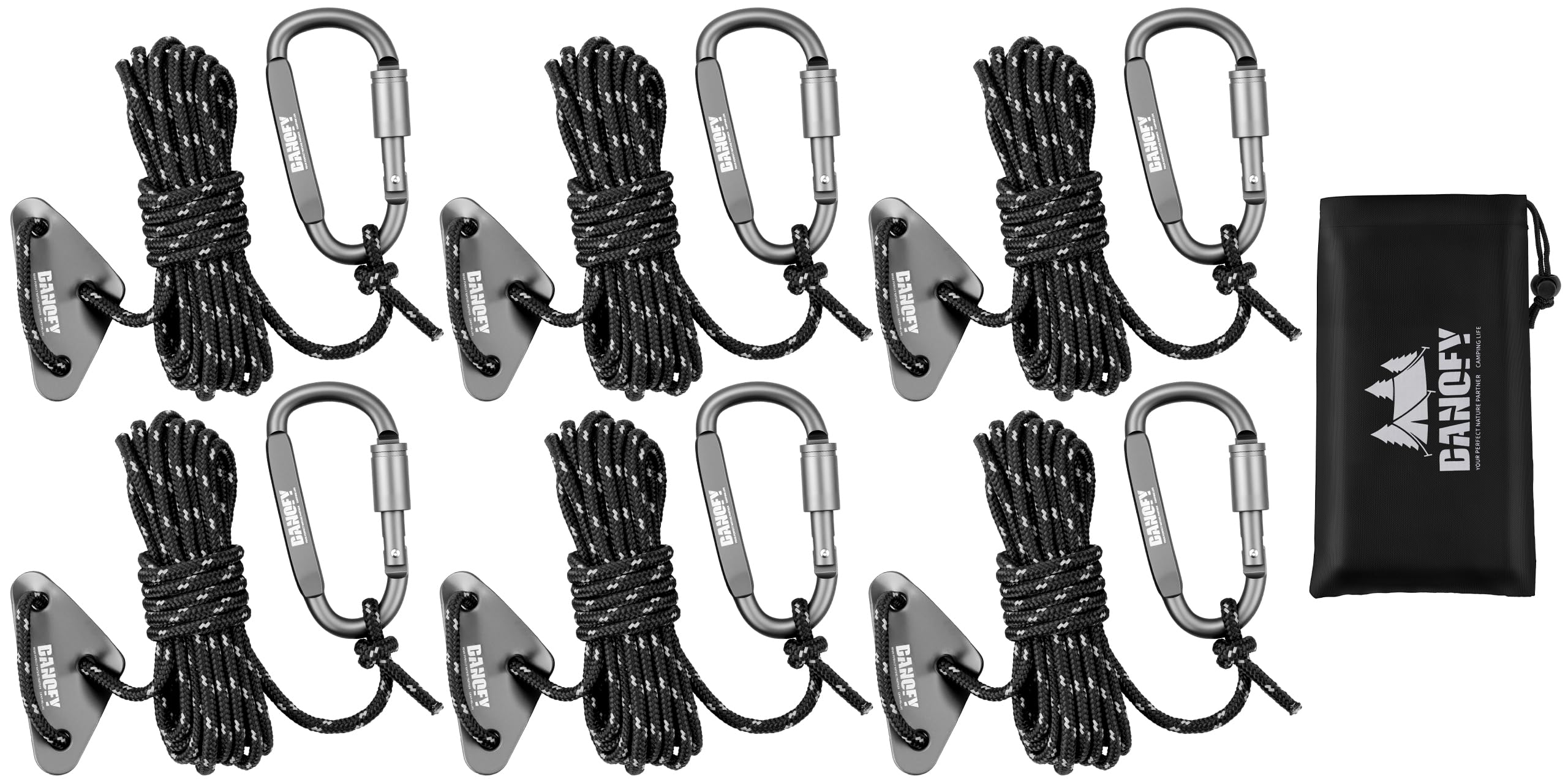 DANOFY Guy Rope 4mm Tent Rope Tarp Rope - 4m Length, 6-Piece Set, Reflective, 450kg Load Capacity, 7-Core Paracord, Nylon Core, Polyester Outer, Guide
DANOFY Guy Rope 4mm Tent Rope Tarp Rope - 4m Length, 6-Piece Set, Reflective, 450kg Load Capacity, 7-Core Paracord, Nylon Core, Polyester Outer, Guide