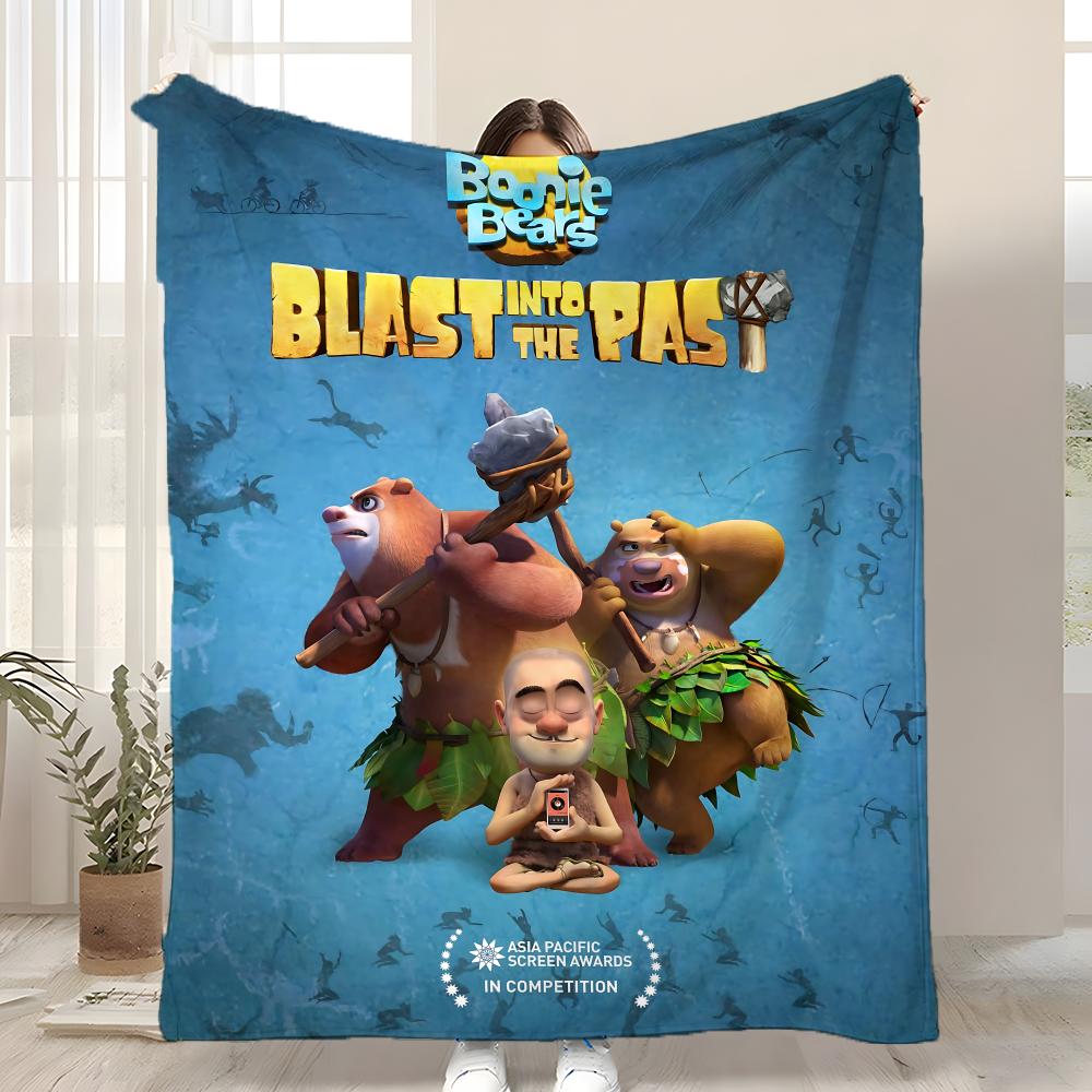 Cartoon Boonie Bears Throw Kid-Friendly Flannel Throw Blanket Soft Warm Anti-Static Washable All Season 75x90cm
Cartoon Boonie Bears Throw Kid-Friendly Flannel Throw Blanket Soft Warm Anti-Static Washable All Season 75x90cm