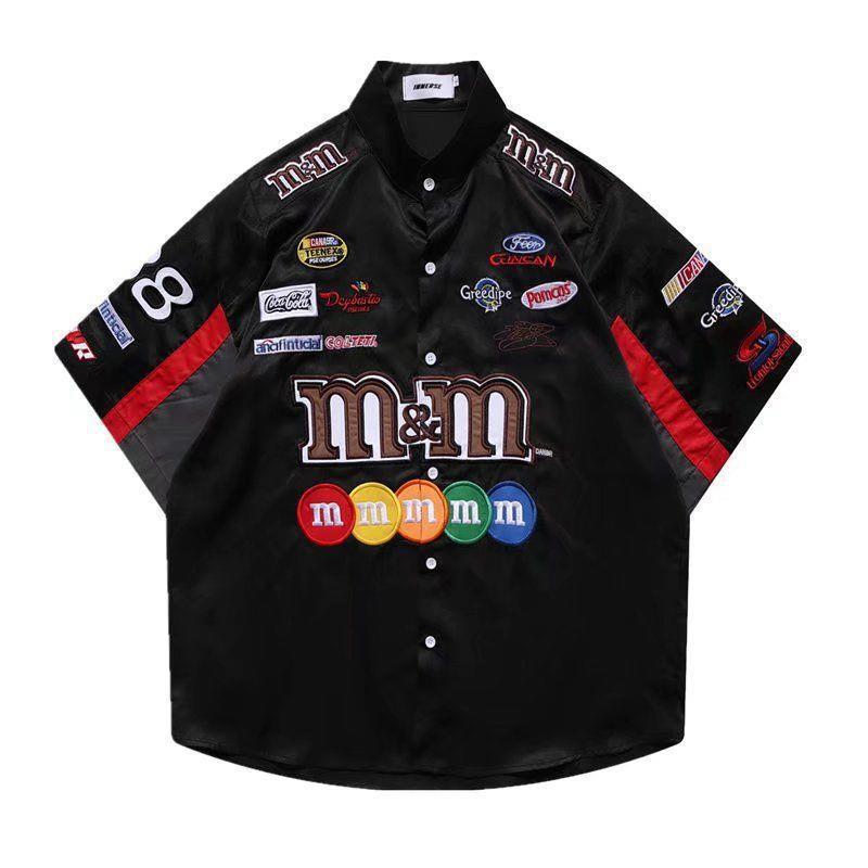 Мужская летняя свободная рубашка с коротким рукавом в стиле ретро хип-хоп для уличных гонок Medium
Мужская летняя свободная рубашка с коротким рукавом в стиле ретро хип-хоп для уличных гонок Medium