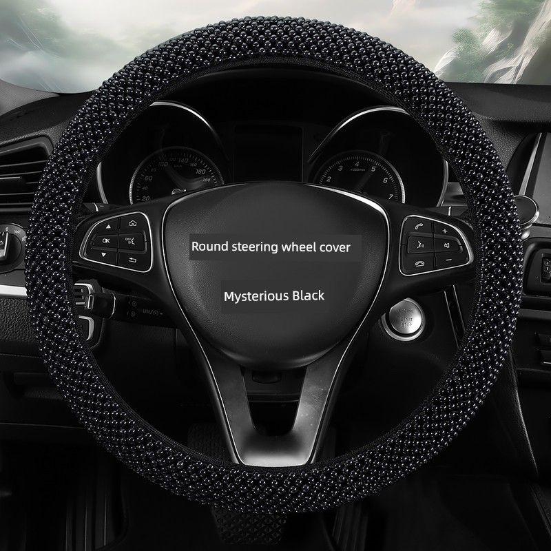 Car Steering Wheel Cover Summer Resin Jade Beads Ball Cool Breathable Non Slip Men and Women Neutral Car Handle Cover Mysterious Black Circle
Car Steering Wheel Cover Summer Resin Jade Beads Ball Cool Breathable Non Slip Men and Women Neutral Car Handle Cover Mysterious Black Circle