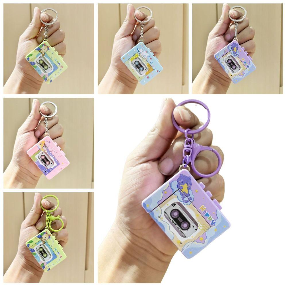 Recordable Retro Tape Recorder Keychain With music Recording Music Box Pendant Keyrings Couple style 10
Recordable Retro Tape Recorder Keychain With music Recording Music Box Pendant Keyrings Couple style 10