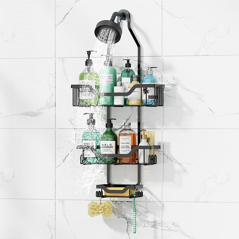 Rust-Resistant Showerhead Hanging Rack, 3-Tier Iron Bathroom Organizer for Shampoo/Soap, Anti-Slip Suction, Easy Install
Rust-Resistant Showerhead Hanging Rack, 3-Tier Iron Bathroom Organizer for Shampoo/Soap, Anti-Slip Suction, Easy Install