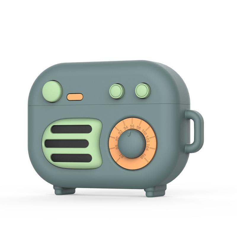 For Apple AirPods Pro Silicone Protective Case Retro Phonograph Shape Cover with Loop Strap Vintage Green
For Apple AirPods Pro Silicone Protective Case Retro Phonograph Shape Cover with Loop Strap Vintage Green