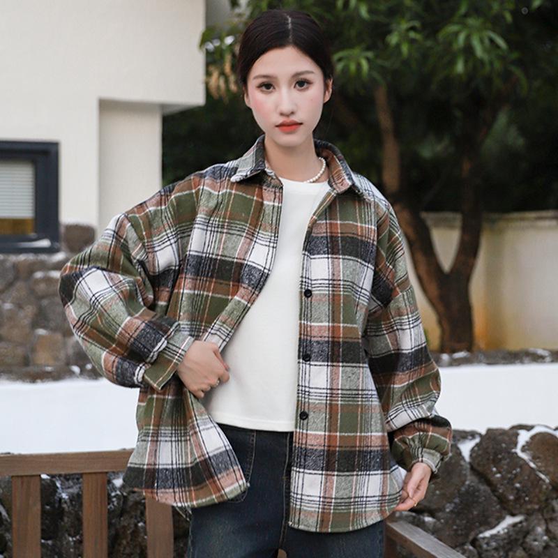 Women s Retro Plaid Fleece-Lined Shirt Jacket - Thick and Casual for Autumn/Winter One Size
Women s Retro Plaid Fleece-Lined Shirt Jacket - Thick and Casual for Autumn/Winter One Size