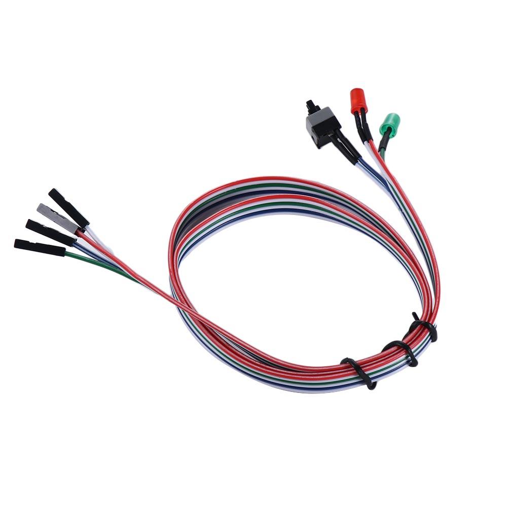 Original Motherboard Power Cable Push Button Switch with LED Light PC Power Reset Switch Dual Switch
Original Motherboard Power Cable Push Button Switch with LED Light PC Power Reset Switch Dual Switch