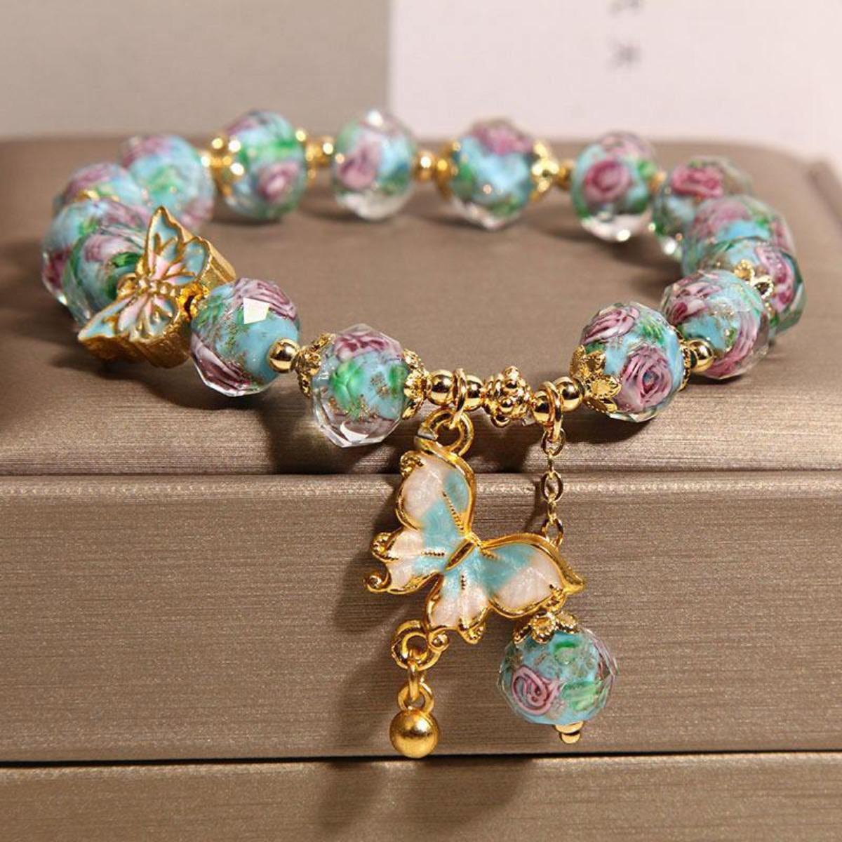 Turquoise & Rose Marble Butterfly Bracelet – Perfect for Parties & Thoughtful Gift, Durable All-Season Jewelry for Women синий
Turquoise & Rose Marble Butterfly Bracelet – Perfect for Parties & Thoughtful Gift, Durable All-Season Jewelry for Women синий