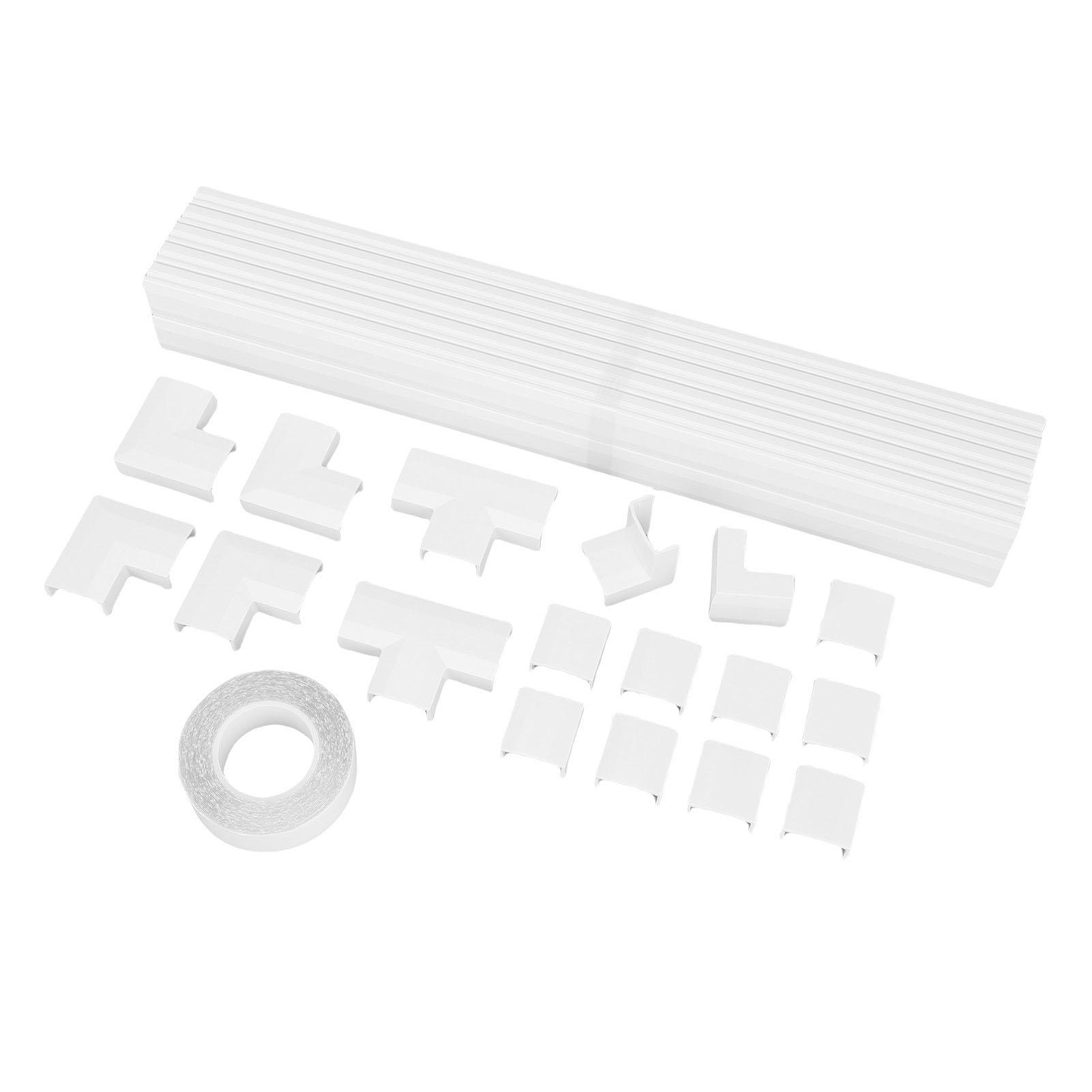 10pcs Cord Cover Kit, PAINTABLE Cable RACKAY TV Cable Hider Wall Kit, for 4-5 Ethernet or 5-6 Copper Wires Management, W25MMXH13MM, White
10pcs Cord Cover Kit, PAINTABLE Cable RACKAY TV Cable Hider Wall Kit, for 4-5 Ethernet or 5-6 Copper Wires Management, W25MMXH13MM, White