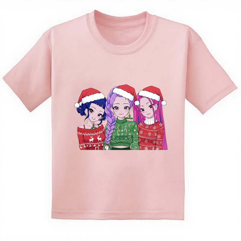 Movie Soft Baby Girls Christmas T Shirt Childrens Clothing KPop Demon Hunters Fans Gifts Kids Clothes Fashion Casual Tops 110cm
Movie Soft Baby Girls Christmas T Shirt Childrens Clothing KPop Demon Hunters Fans Gifts Kids Clothes Fashion Casual Tops 110cm