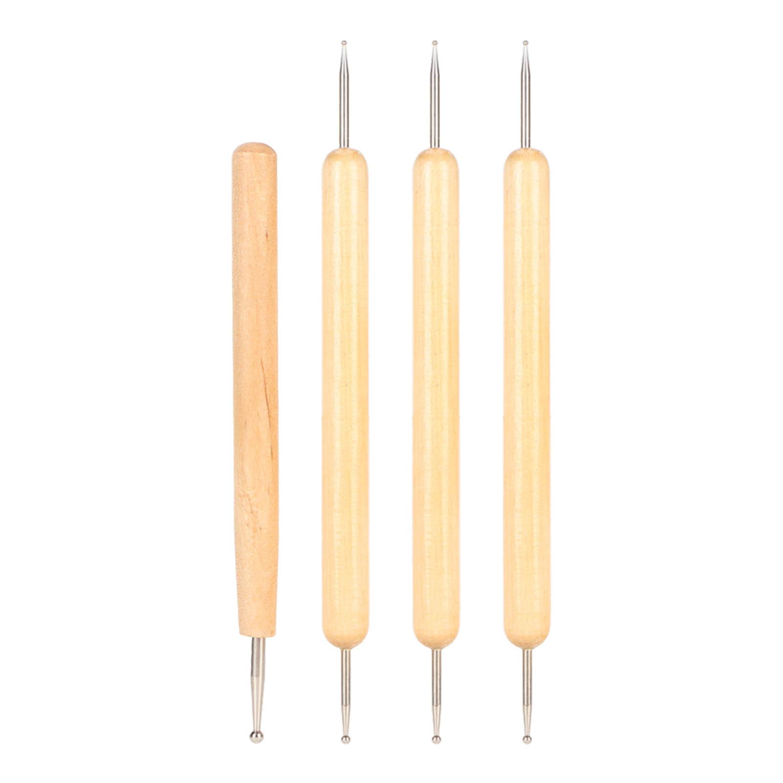 4pcs Indentation Pen Stainless Steel Tracing Dotting Stylus with Beech Handle for Painting
4pcs Indentation Pen Stainless Steel Tracing Dotting Stylus with Beech Handle for Painting