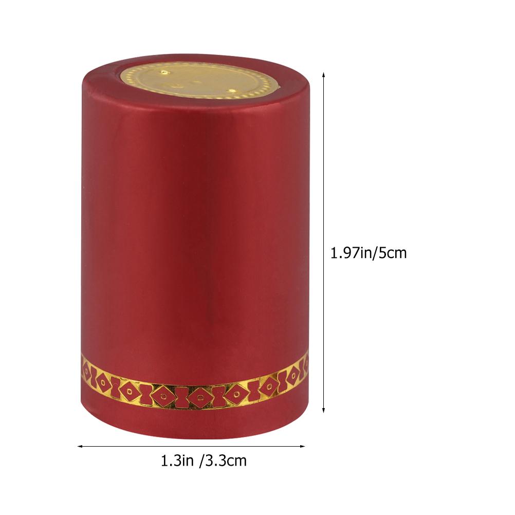 50pcs Shrink Wraps Disposable Red Wine Bottle Caps Sealer For Sparkling Wine Preservation Bottle Stopper темно-червоний колір
50pcs Shrink Wraps Disposable Red Wine Bottle Caps Sealer For Sparkling Wine Preservation Bottle Stopper темно-червоний колір