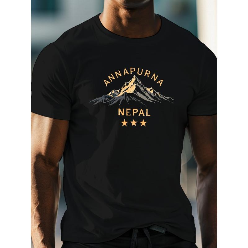 European Size Men S Annapurna Nepal Mountain Graphic Tee - Casual Crew Neck Short Sleeve, Lightweight Summer Shirt with Golden Star Design 4XL чорний
European Size Men S Annapurna Nepal Mountain Graphic Tee - Casual Crew Neck Short Sleeve, Lightweight Summer Shirt with Golden Star Design 4XL чорний