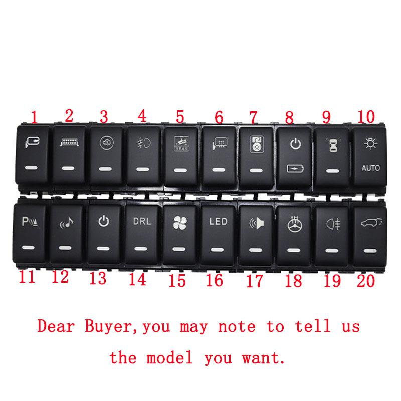 1PC LED DRL Parking Radar Battery Power Supply Steering Sheel Heating Rearview Fan Switch Button For Nissan Teana 04-12 1pc other icon
1PC LED DRL Parking Radar Battery Power Supply Steering Sheel Heating Rearview Fan Switch Button For Nissan Teana 04-12 1pc other icon