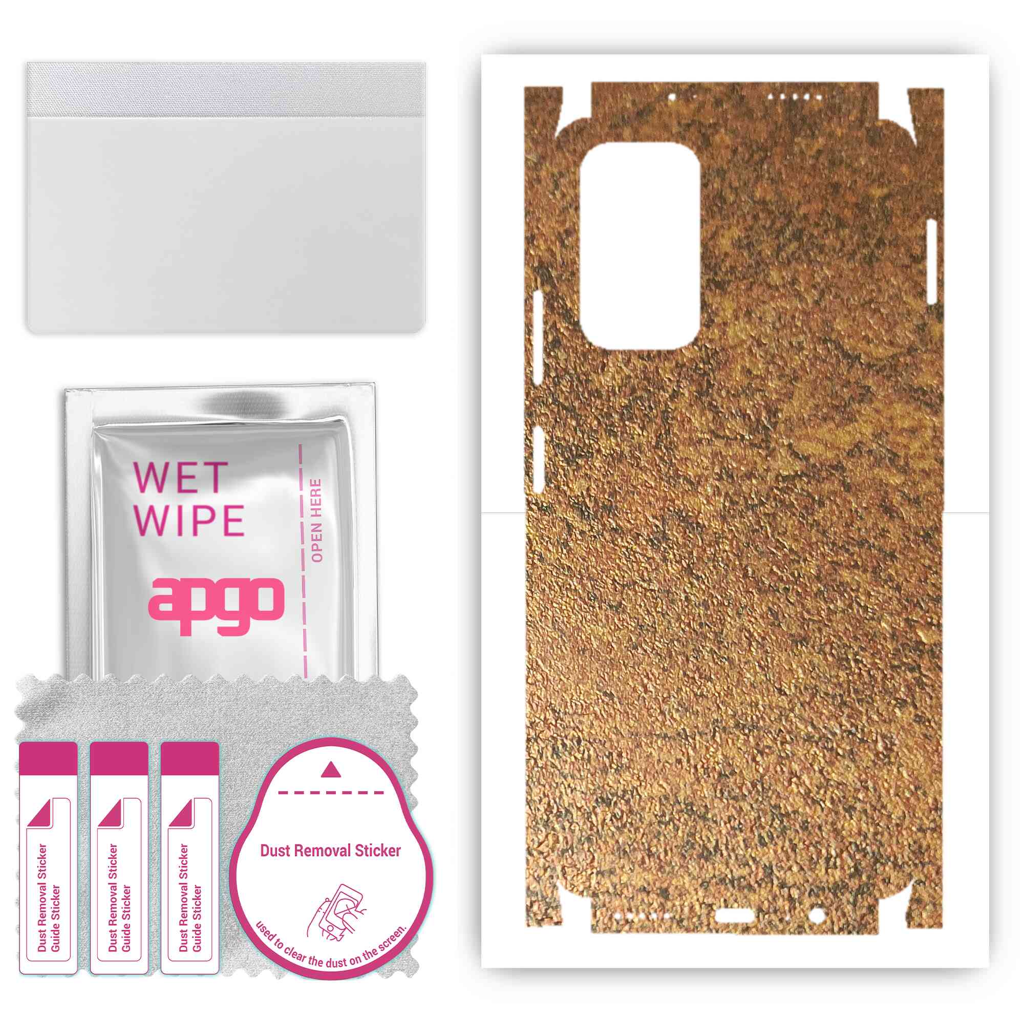 apgo Захисна наклейка Skin для задньої та бокової сторони, сумісна з Xiaomi Poco M4 Pro 5G, Full Wrap Film, Foil, Vinyl - Pattern Rusty Copper
apgo Захисна наклейка Skin для задньої та бокової сторони, сумісна з Xiaomi Poco M4 Pro 5G, Full Wrap Film, Foil, Vinyl - Pattern Rusty Copper