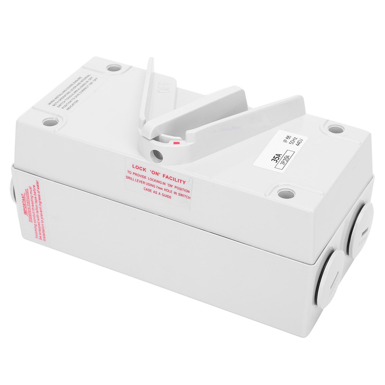 3P Weatherproof Isolating Switch Industrial Dustproof Waterproof Isolator SwitchCF 3P35A
3P Weatherproof Isolating Switch Industrial Dustproof Waterproof Isolator SwitchCF 3P35A