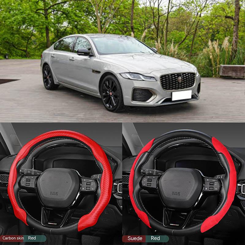 Универсальный автомобильный чехол на руль для Jaguar, нескользящий автомобильный чехол из углеродного волокна, украшение интерьера автомобиля Suede Black A
Универсальный автомобильный чехол на руль для Jaguar, нескользящий автомобильный чехол из углеродного волокна, украшение интерьера автомобиля Suede Black A