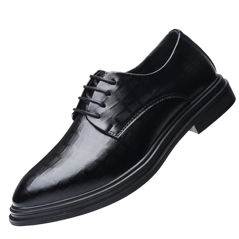 Men s Korean Style Pointed Toe Leather Shoes, Lace-up Hidden Height, Business Formal or Casual, Ideal for Weddings and Youthful British Style. 42
Men s Korean Style Pointed Toe Leather Shoes, Lace-up Hidden Height, Business Formal or Casual, Ideal for Weddings and Youthful British Style. 42