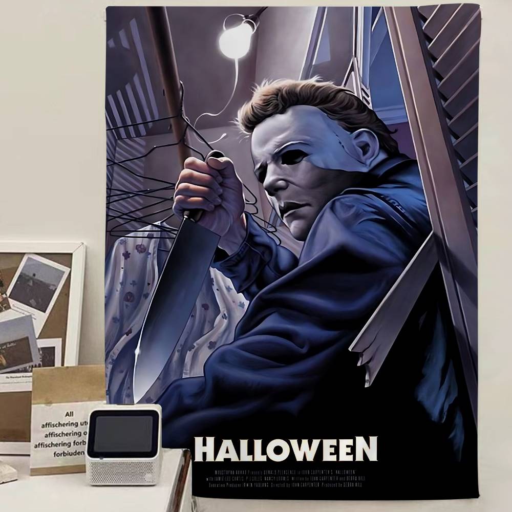 Horror Movie Mmichael Myers DIY Wall Tapestry Hanging Tarot Hippie Wall Rugs Dorm INS Home Decor 74x94cm(29x37in)
Horror Movie Mmichael Myers DIY Wall Tapestry Hanging Tarot Hippie Wall Rugs Dorm INS Home Decor 74x94cm(29x37in)