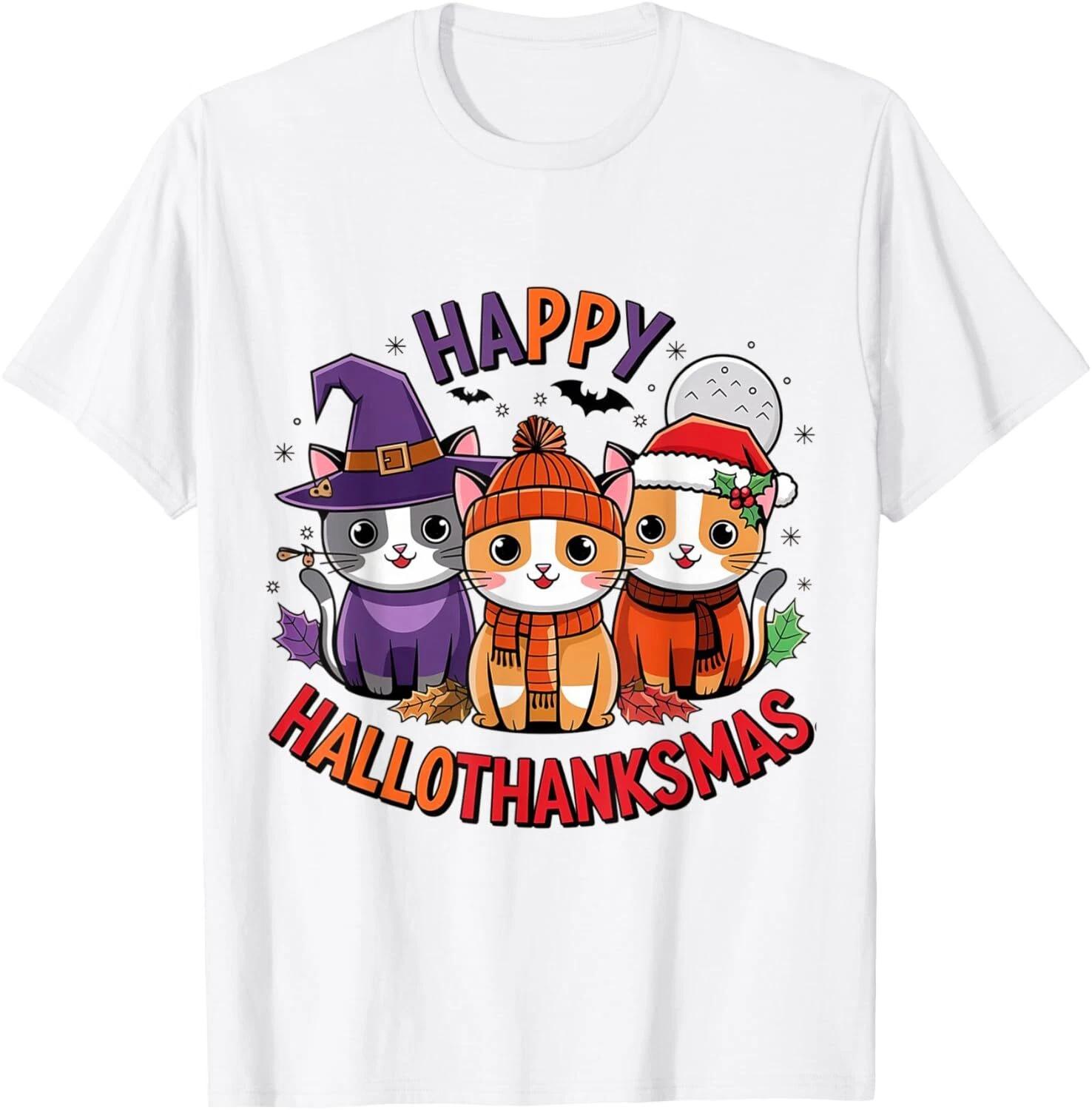 Happy HalloThanksMas Cats Halloween Thanksgiving Christmas Gift Unisex T-Shirt M
Happy HalloThanksMas Cats Halloween Thanksgiving Christmas Gift Unisex T-Shirt M
