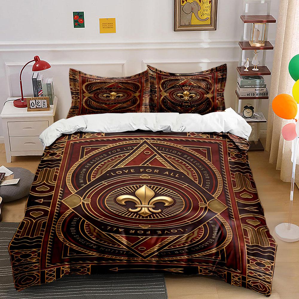 Gold fleur-de-lis emblem. Bedding sets Duvet cover sets Duvet covers Pillowcases(1 * Duvet Cover 2 * Pillowcases, without duvet insert) 135x200cm
Gold fleur-de-lis emblem. Bedding sets Duvet cover sets Duvet covers Pillowcases(1 * Duvet Cover 2 * Pillowcases, without duvet insert) 135x200cm