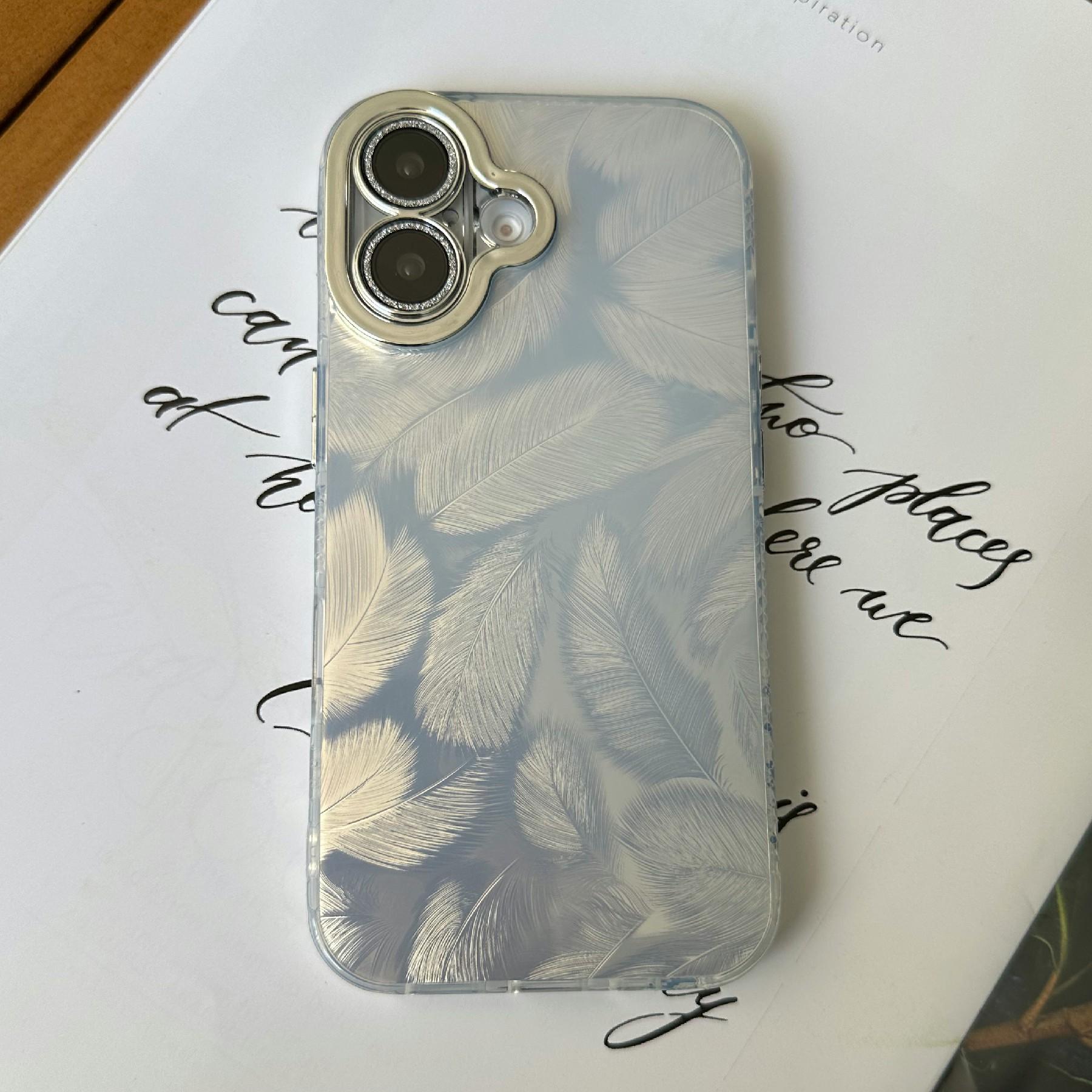 For iPhone 16 Case Anti-Scratch TPU+PC Phone Cover Feather Pattern
For iPhone 16 Case Anti-Scratch TPU+PC Phone Cover Feather Pattern