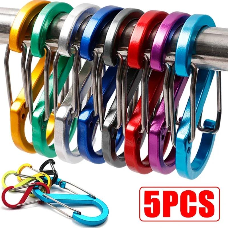 5/20pcs Aluminum Alloy S Shape Carabiner Clips Double Lock Buckle Keychain for Outdoor Climbing Camping EDC 5PCS (Multicolor)
5/20pcs Aluminum Alloy S Shape Carabiner Clips Double Lock Buckle Keychain for Outdoor Climbing Camping EDC 5PCS (Multicolor)