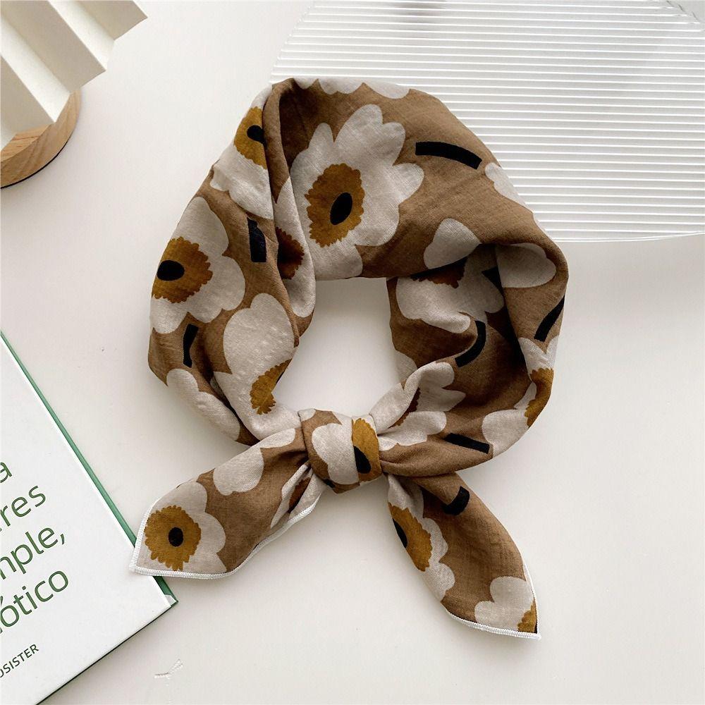 Head Scarf Cotton Linen Square Scarf Pastoral Style Floral Kerchief Spring Summer B
Head Scarf Cotton Linen Square Scarf Pastoral Style Floral Kerchief Spring Summer B