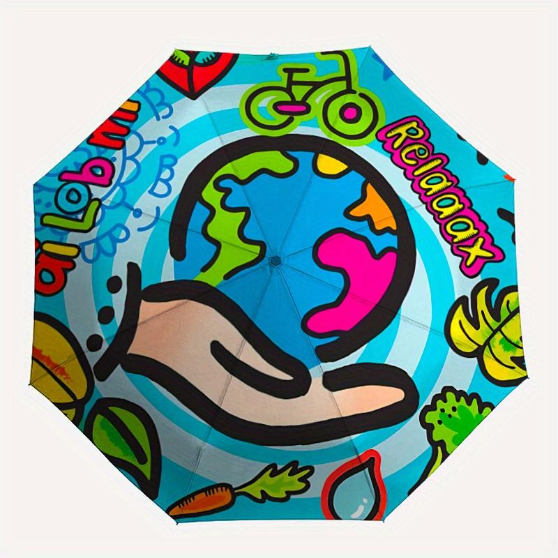 1pc Eco-Friendly Pattern Automatic Open/Close Umbrella, Umbrella with cartoon Design, Portable Compact Umbrella for Men & Women, Good Holida
1pc Eco-Friendly Pattern Automatic Open/Close Umbrella, Umbrella with cartoon Design, Portable Compact Umbrella for Men & Women, Good Holida