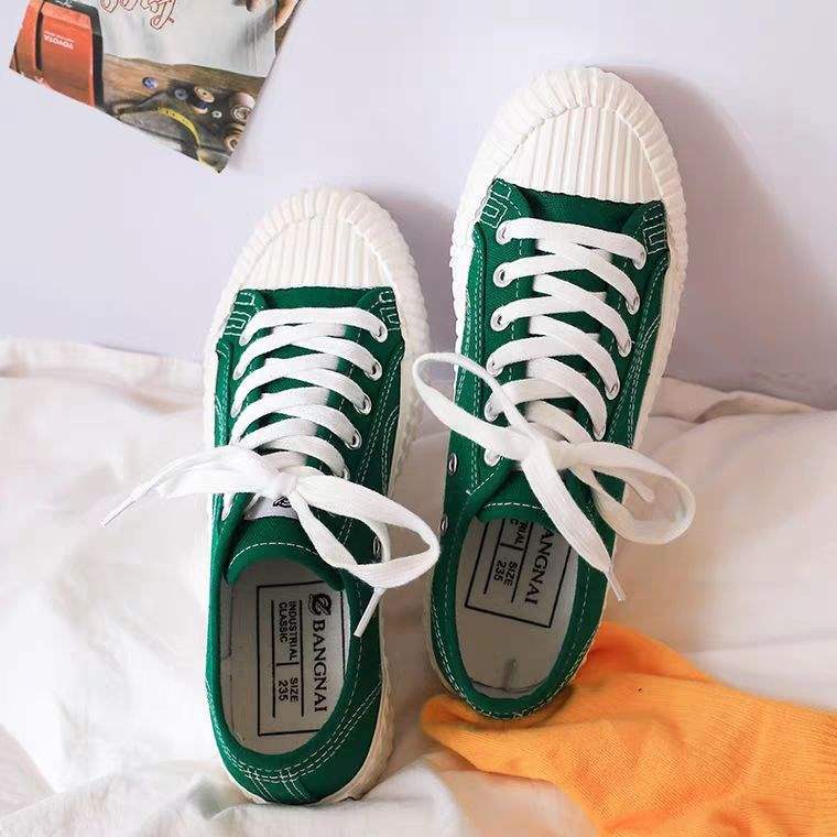 Platform canvas shoes female height increase Korean version of students spring white shoes female low-top board shoes tide 40
Platform canvas shoes female height increase Korean version of students spring white shoes female low-top board shoes tide 40