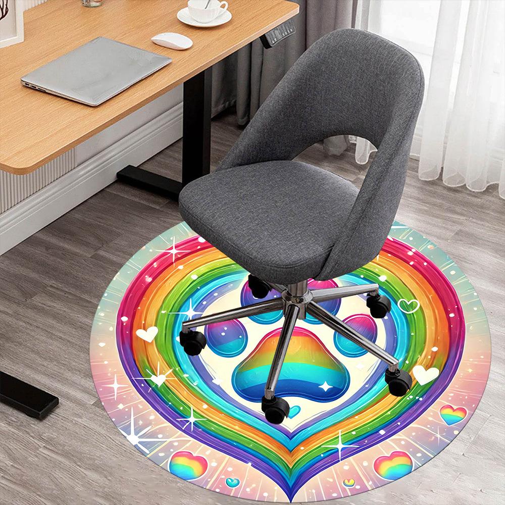 1pc Rainbow Heart Round Chair mat Area Rug - Non-Slip, Floor Mat for Office, Bedroom, and Indoor Decor -1002058 80cm by 80cm
1pc Rainbow Heart Round Chair mat Area Rug - Non-Slip, Floor Mat for Office, Bedroom, and Indoor Decor -1002058 80cm by 80cm