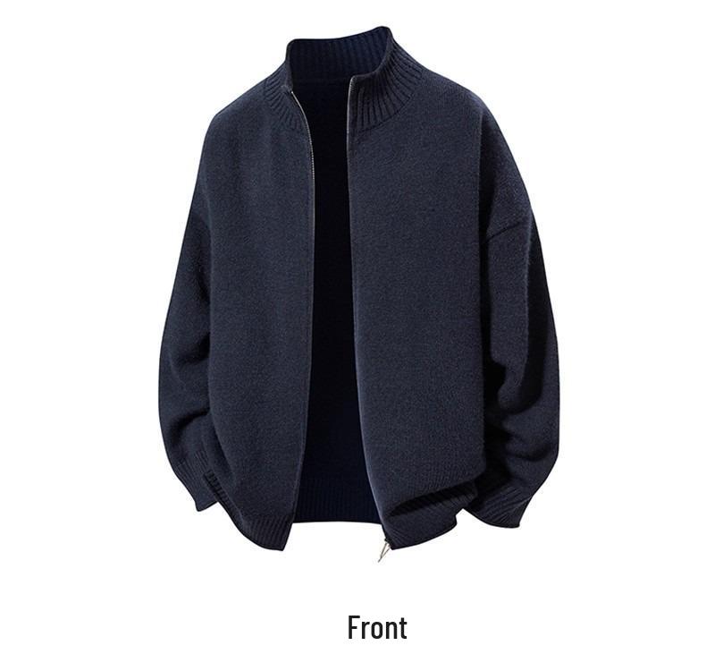 Men s High-End Cardigan Sweater: Velvet-Thickened, Loose-Fit, Perfect for Spring & Autumn 2025. Extra Large темно-синього кольору
Men s High-End Cardigan Sweater: Velvet-Thickened, Loose-Fit, Perfect for Spring & Autumn 2025. Extra Large темно-синього кольору