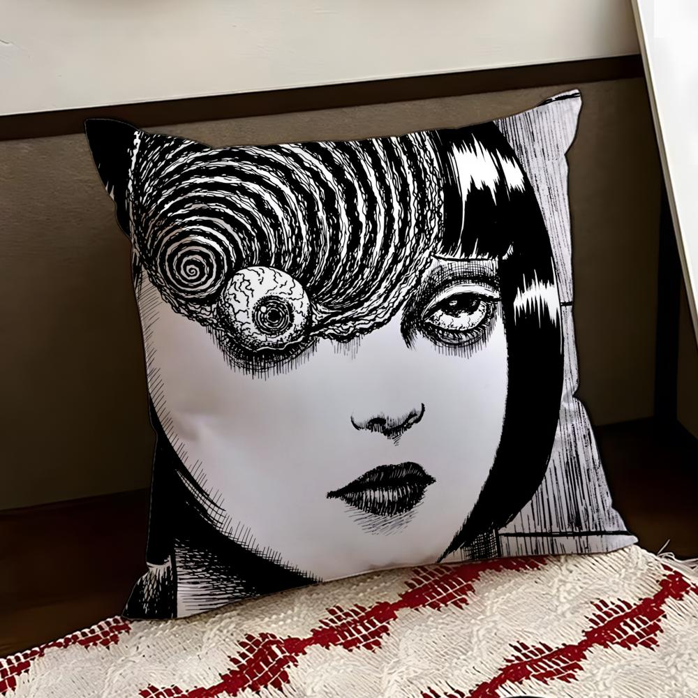 JJunji Ito Terror Horror Cushion Cover Reversible Soft Durable Pillow Cover Home Car MultiScene Use for Daily Comfort 30X30cm
JJunji Ito Terror Horror Cushion Cover Reversible Soft Durable Pillow Cover Home Car MultiScene Use for Daily Comfort 30X30cm