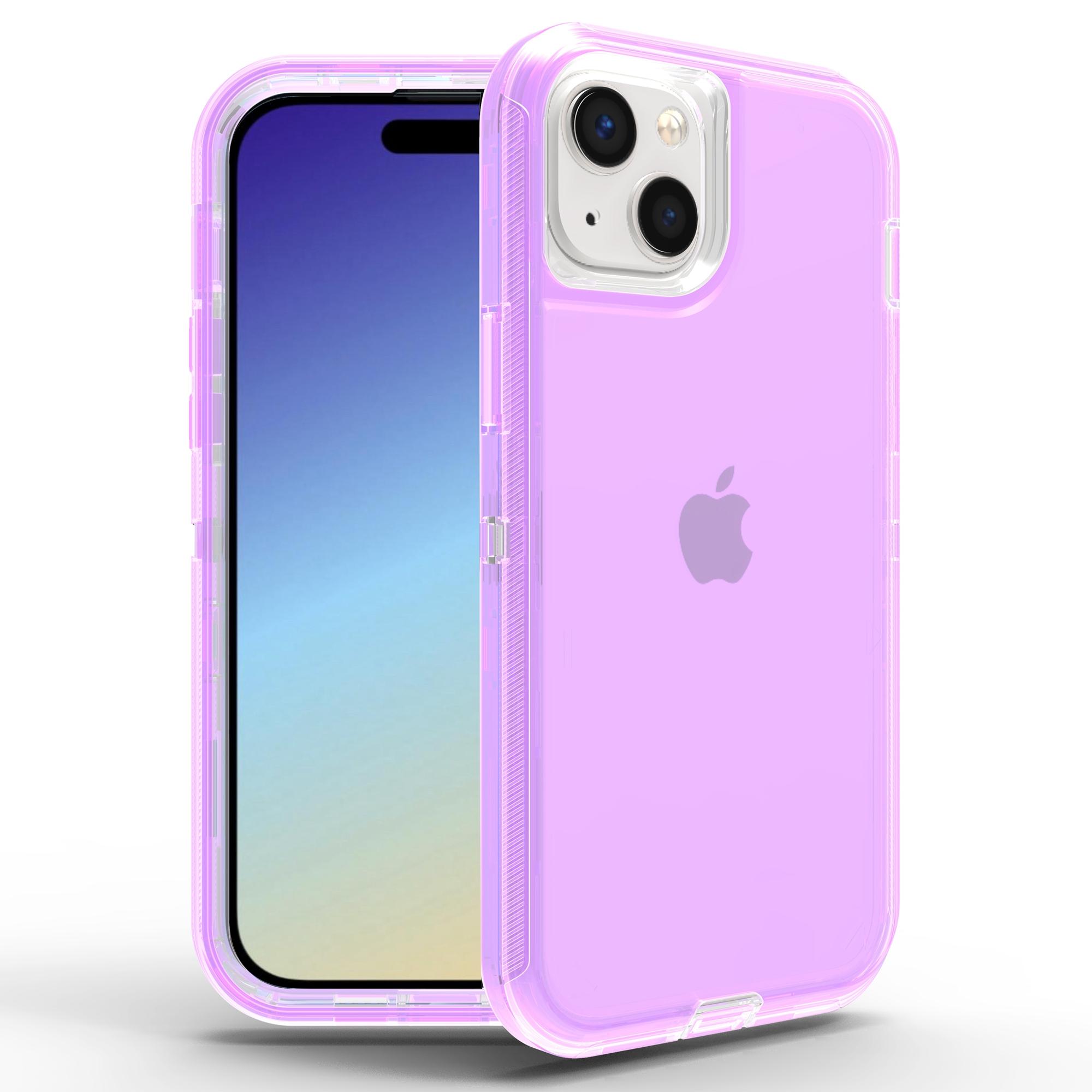 For iPhone 15 Plus Case 3 in 1 Detachable Shockproof TPU+PC Phone Back Cover Transparent Purple
For iPhone 15 Plus Case 3 in 1 Detachable Shockproof TPU+PC Phone Back Cover Transparent Purple