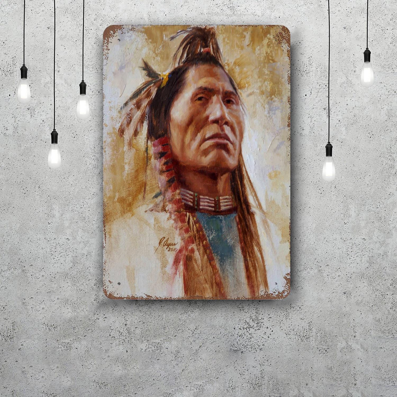 Sitting Bull Metal Signs wall decor Vintage Tin Signs Captain Metal Poster Decor for Bar Pub Club Wall Decoration 20x30cm(7.8x11.8inch)
Sitting Bull Metal Signs wall decor Vintage Tin Signs Captain Metal Poster Decor for Bar Pub Club Wall Decoration 20x30cm(7.8x11.8inch)