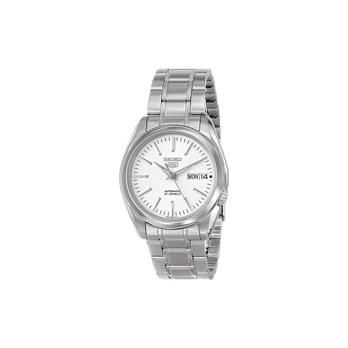 Seiko Automatic Mechanical Watch With Date Display And Water Resistance Men Watches White SNKL41K1 White Dial
Seiko Automatic Mechanical Watch With Date Display And Water Resistance Men Watches White SNKL41K1 White Dial