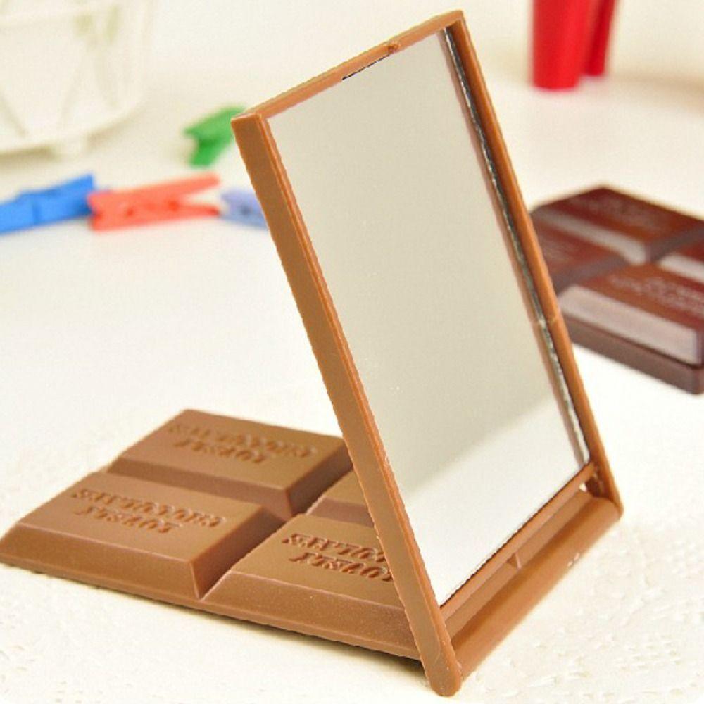 Chocolate Shaped Chocolate Mirror Travel Size Vanity Mirror Salon Portable Mirror Students коричневий
Chocolate Shaped Chocolate Mirror Travel Size Vanity Mirror Salon Portable Mirror Students коричневий