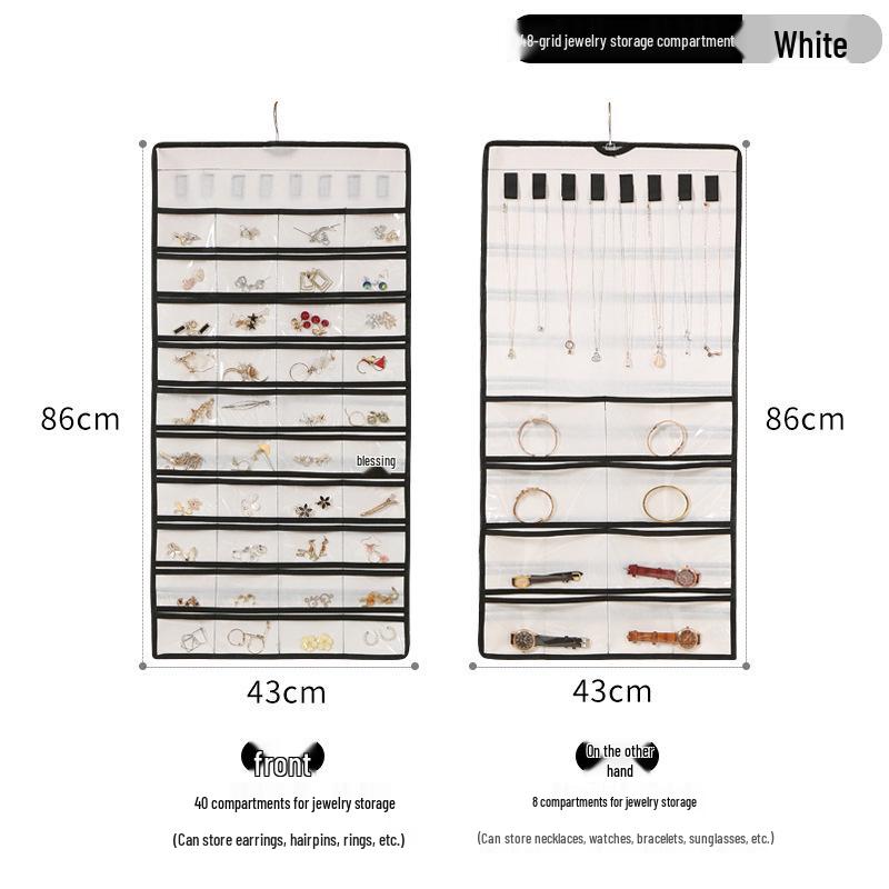 Double-Sided Transparent Jewelry Storage Bag - Dustproof, Anti-Oxidation Wardrobe & Door Organizer
Double-Sided Transparent Jewelry Storage Bag - Dustproof, Anti-Oxidation Wardrobe & Door Organizer